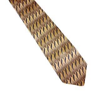 Alfani Gold and Navy Men's Tie